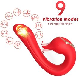 ARMONY - DELFIN VIBRADOR MULTIPOSICION & EFECTO CALOR ROJO