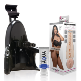 FLESHLIGHT - FIOLETOWY MYERS WAIFU + UNIWERSALNA PREMIERA + SMAR JAKOSCI AQUA 50 ML