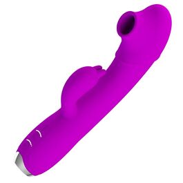 PRETTY LOVE - REGINA VIBRADOR RECARREGÁVEL - GEL DE SUCÇÃO ROXO