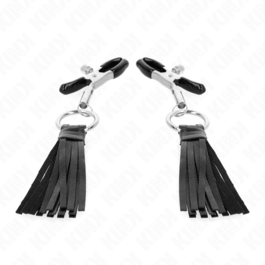 KINK - PINZAS PARA PEZONES CON BORLAS DE POLIPIEL 6 CM