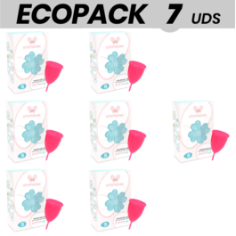 ECOPACK 7 UNITS - INTIMICHIC MEDICAL SILICONE MENSTRUAL CUP S