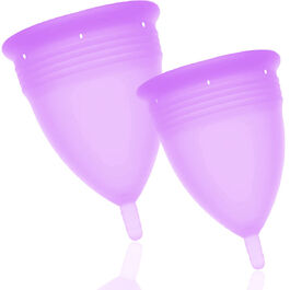 STERCUP - FDA SILICONE MENSTRUAL CUP PACK SIZE S + L LILAC