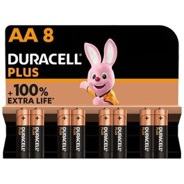 DURACELL - PLUS POWER 100 PILA ALCALINA AA LR6 BLISTER*8