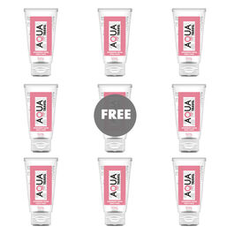 AQUA TRAVEL - LUBRICANTE BASE AGUA SABOR FRESA Y NATA - 50 ML 8+1 GRATIS