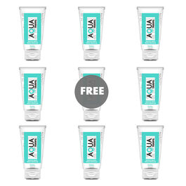 AQUA TRAVEL - LUBRICANTE BASE AGUA SABOR FRUTAS TROPICALES - 50 ML 8+1 GRATIS