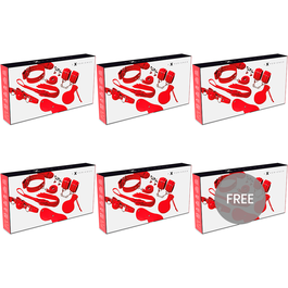 EXPERIENCE - BDSM FETISH KIT SERIE ROJO 5+1 GRATIS