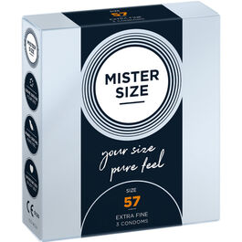 MISTER SIZE - PRESERVATIVOS TALLA L 57 MM (3 UNIDADES)
