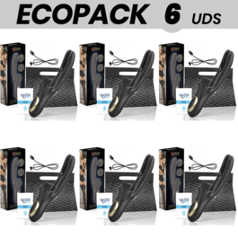 ECOPACK 6 UNITÀ - IBIZA DOPPIO VIBRATORE PINZING NERO