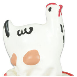 CONDOMERIE - HANDPAINTED NOVELTY CONDOMS CHICKEN WHITE