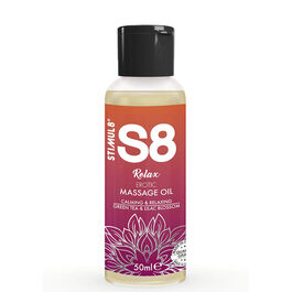 STIMUL8 - S8 RELAX ÓLEO DE MASSAGEM ERÓTICA CHÁ VERDE 50 ML