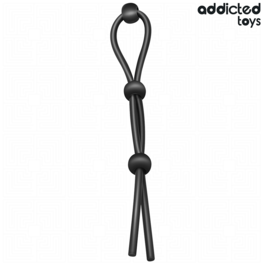 ADDICTED TOYS - CUERDA SILICONA PARA EL PENE DE LAZO TRIPLE