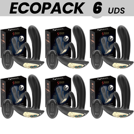 ECOPACKS 6 UNITÉS - VIBRATEUR PORTABLE IBIZA AVEC STIMULATION DU POINT G ET DU CLITORIS AVEC TÉLÉCOMMANDE