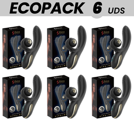 ECOPACKS 6 UDS - IBIZA VIBRADOR TWISTER CON ESTIMULADOR CURVE Y VIBRO-ROTACIÓN