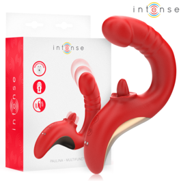 INTENSE - PAULINA VIBRATORE E STIMOLATORE A FORMA DI U ROSSO