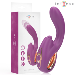 INTENSE - LALI MULTIFUNCIONAL VIBRADOR DE PONTO G COM BATIDA, IMPULSÃO E VIBRAÇÃO ROXO