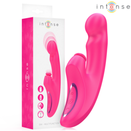 INTENSE - VIBRADOR EMI 13,5 CM MULTIFUNCIONAL 3 EM 1 10 VIBRAÇÕES ROSA