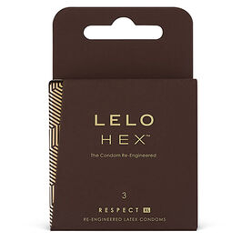 LELO HEX CONDOMS RESPECT XL 3 PACK