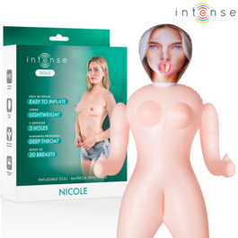 INTENSE DOLLS - NICOLE MUÑECA HINCHABLE CON TRES ORIFICIOS INTENSE DOLLS - NICOLE MUÑECA HINCHABLE CON TRES ORIFICIOS