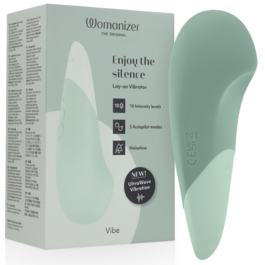 WOMANIZER - VIBE VIBRADOR LAY-ON SILENCIOSO VERDE CLARO