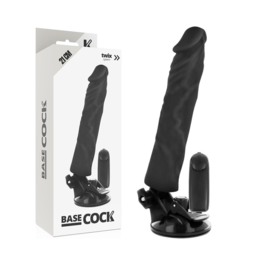 BASECOCK - VIBRADOR REALÍSTICO CONTROL REMOTO NATURAL 21 CM -O- 4 CM